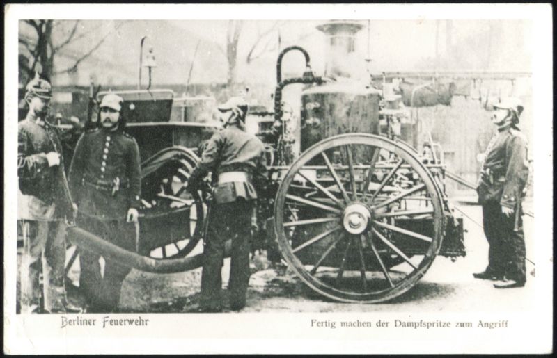 Berliner Feuerwehr Steam Pumper Preparation Germany