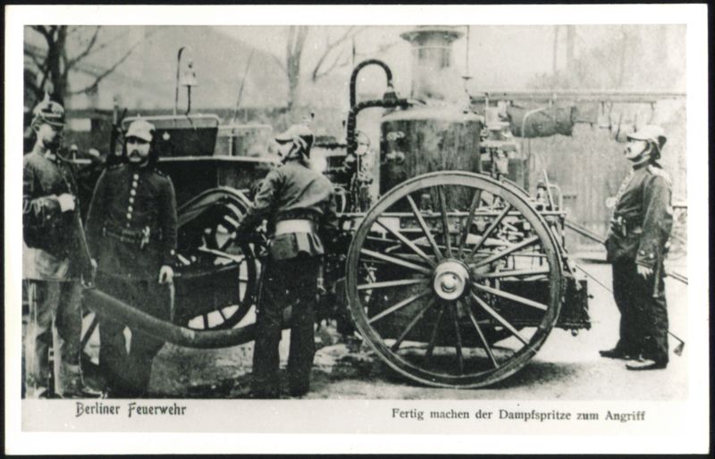 Berliner Feuerwehr Dampfspritze 1902 Germany