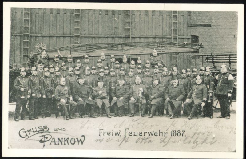 Volunteer Fire Department 1887 (Repro) Pankow Germany