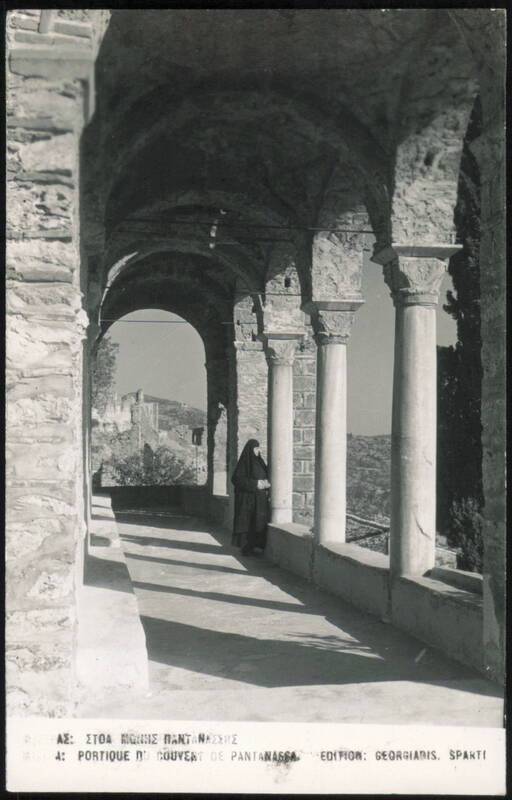 Portico of Pantanassa Monastery Sparta Greece Greece, Turkey, Balkan States