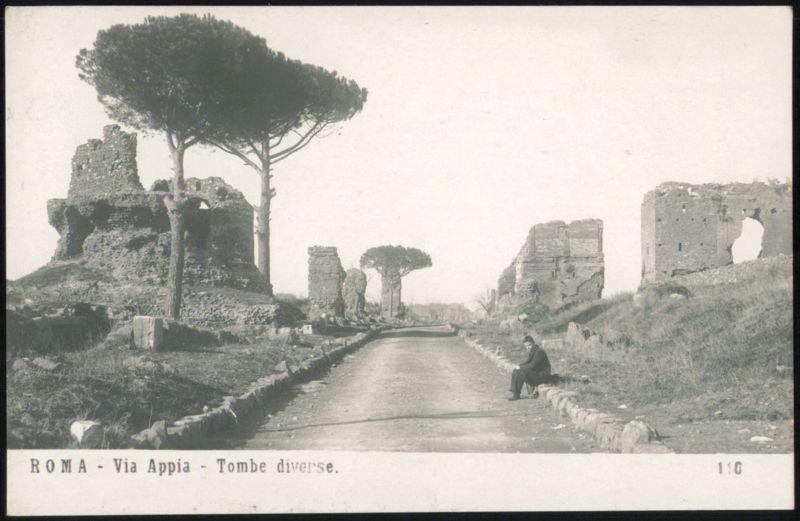 Appian Way Various Tombs Rome Italy
