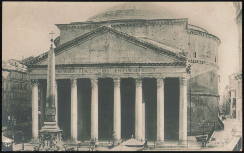 Pantheon with Obelisk Rome Italy