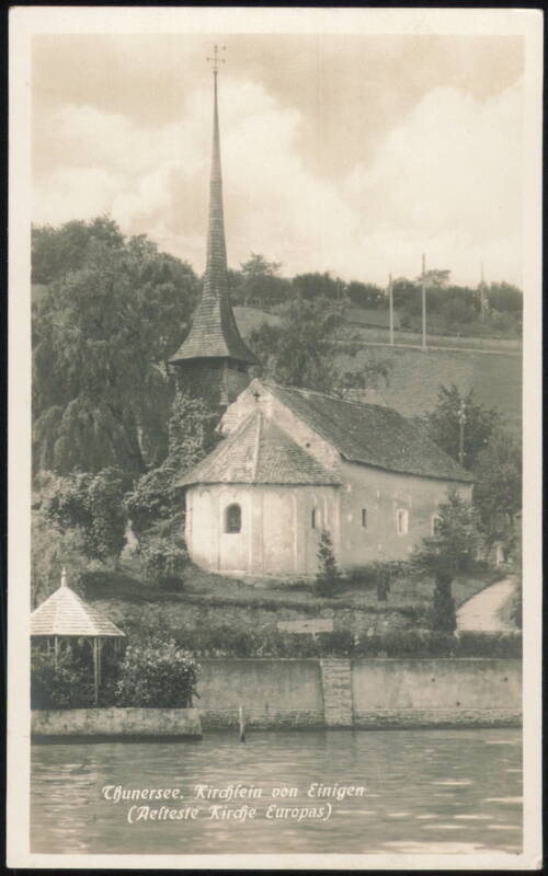 Thunersee, Kirchlein von Einigen (Oldest Church in Europe) Switzerland