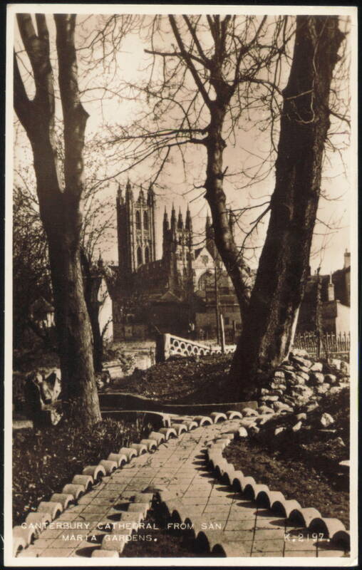 Canterbury Cathedral from San Marta Gardens United Kingdom