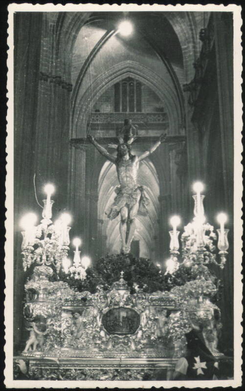 Crucifix in Cathedral, Seville Spain Serrano