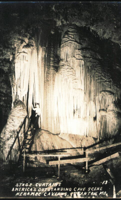 Stage Curtains, America's Outstanding Cave Scene Stanton Missouri