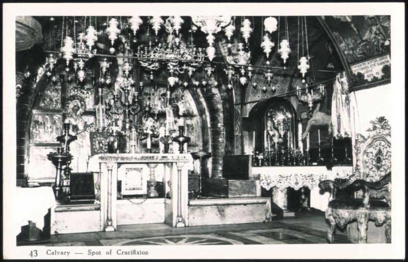 Calvary - Spot of Crucifixion Jerusalem Jordan J. F. Albina