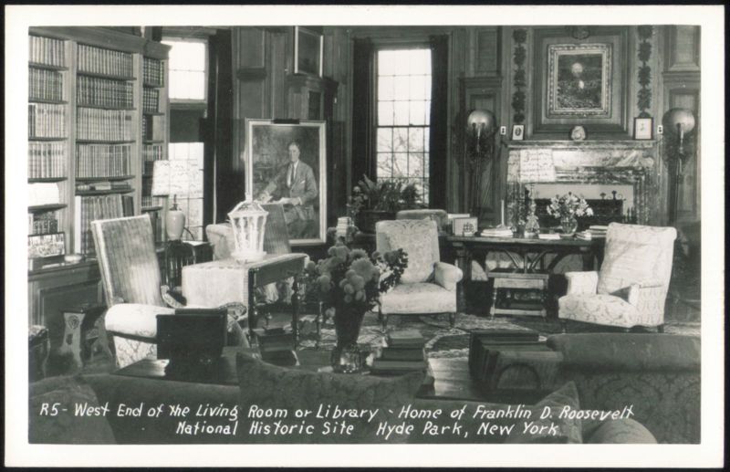 West End of Living Room or Library - Home of FDR Hyde Park New York