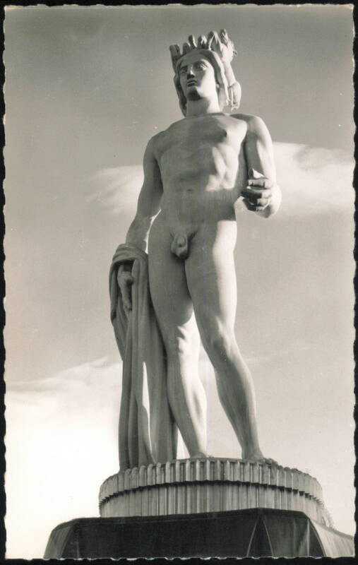 La Fontaine du Soleil, Apollo Statue Nice France