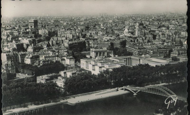 Panorama sur Paris vue prise de la tour Eiffel France