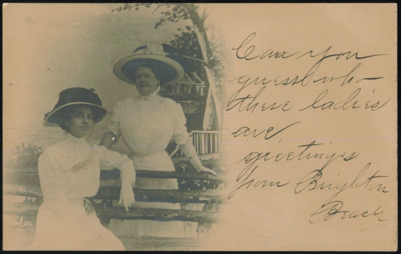 Two Ladies in Hats, Brighton Beach New York