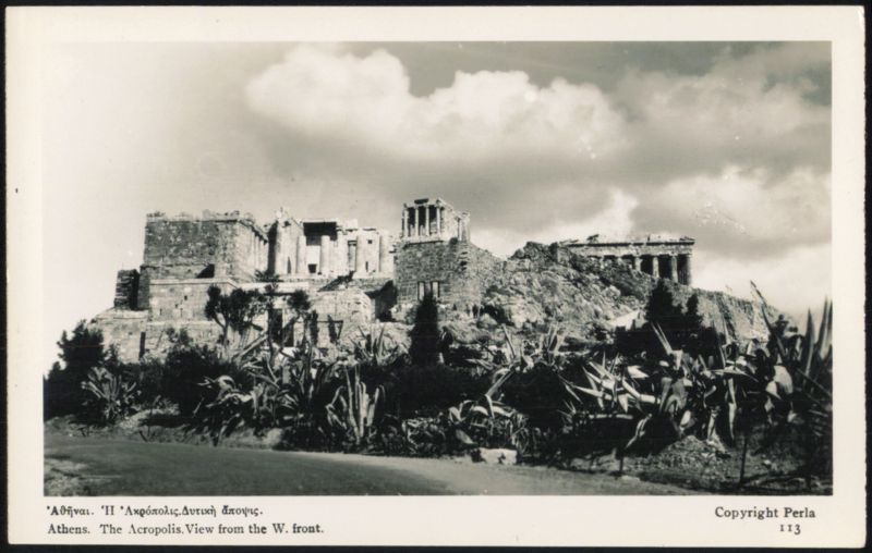 Acropolis, View from the W. Front Athens Greece Greece, Turkey, Balkan States