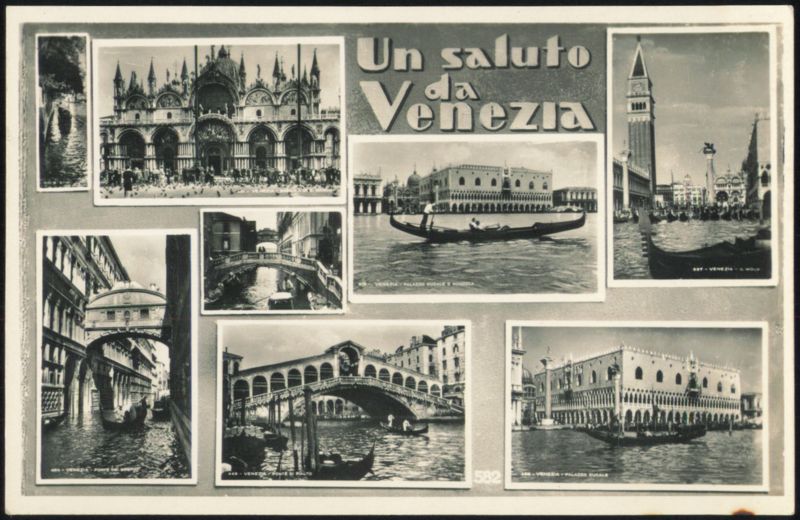 Un saluto da Venezia - Landmarks Collage Venice Italy