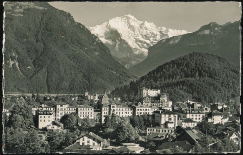Interlaken with Jungfrau Mountain View Switzerland