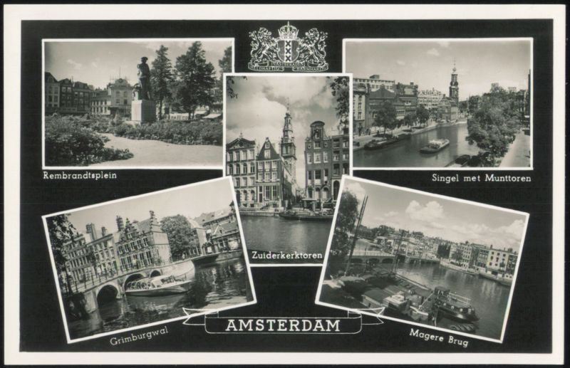 Amsterdam: Rembrandtsplein, Singel, Zuiderkerktoren Netherlands