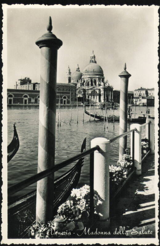 Madonna della Salute with Gondolas Venezia Italy
