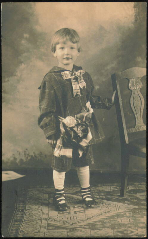 Billy Fortune, Age 3, Sailor Suit Portrait Children