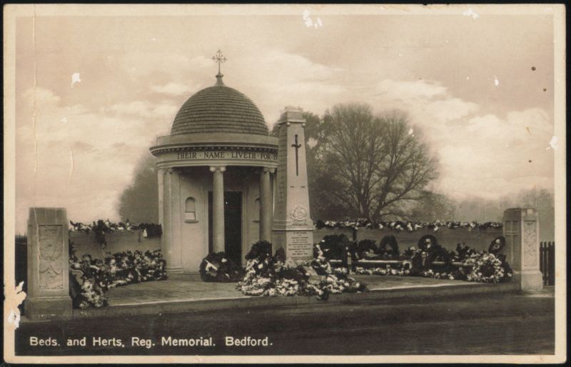Beds. and Herts. Reg. Memorial, Bedford United Kingdom