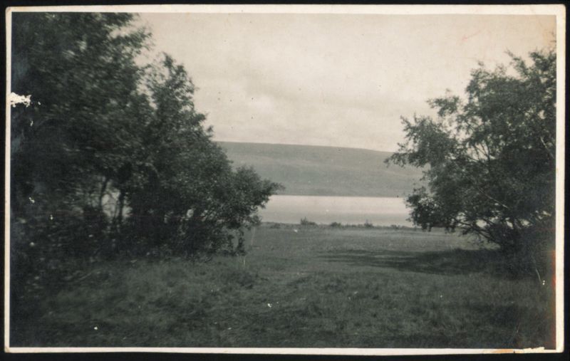 Lake or Loch View with Trees and Hills Photographic Art