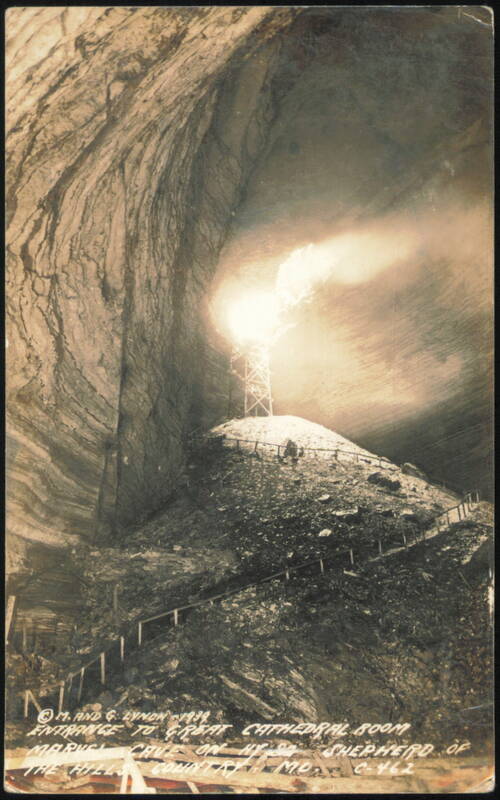 Entrance to Great Cathedral Room, Marvel Cave Missouri