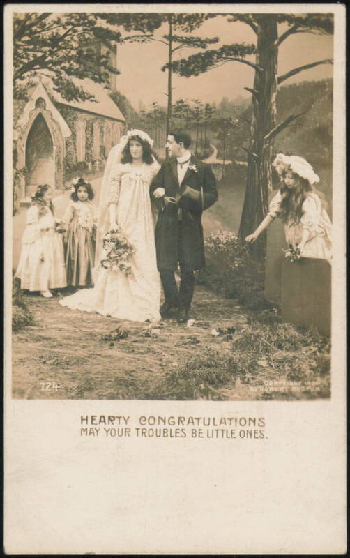 Wedding Couple, Flower Girls, Hearty Congratulations