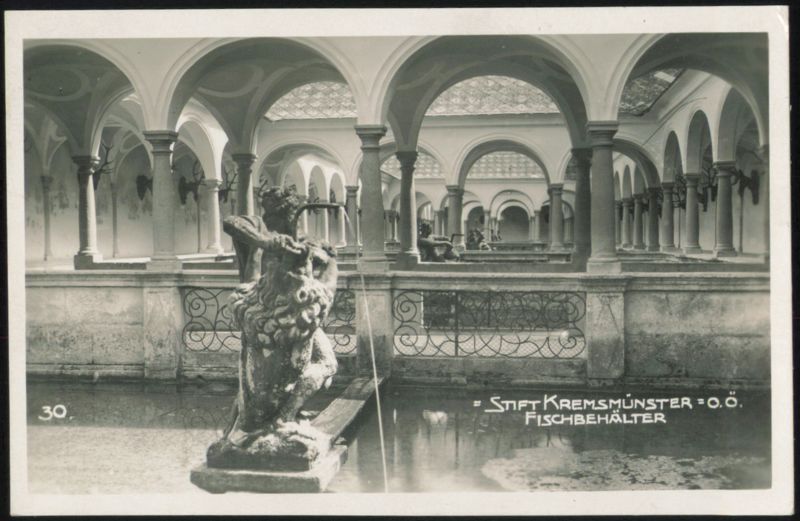 Stift Kremsmünster Fischbehälter with Statue Austria