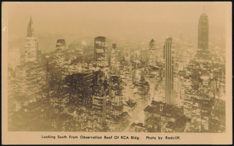 Looking South From Observation Roof Of RCA Bldg. New York