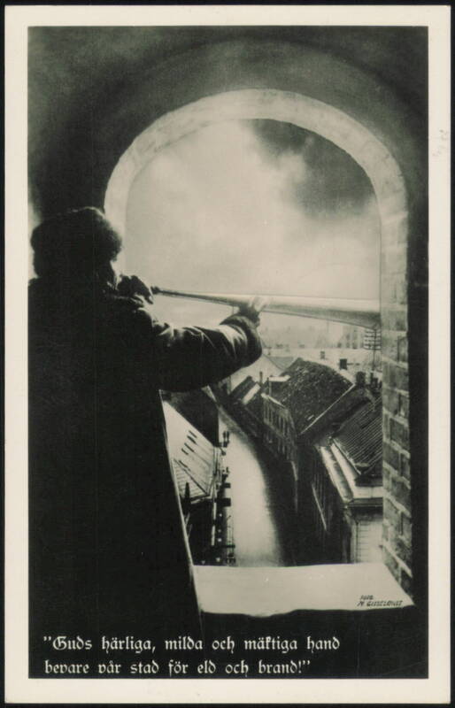 Man with Spyglass Overlooking City, Prayer for Protection