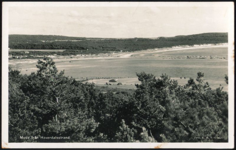 Haverdalsstrand Halmstad Sweden F. O. Valfridson
