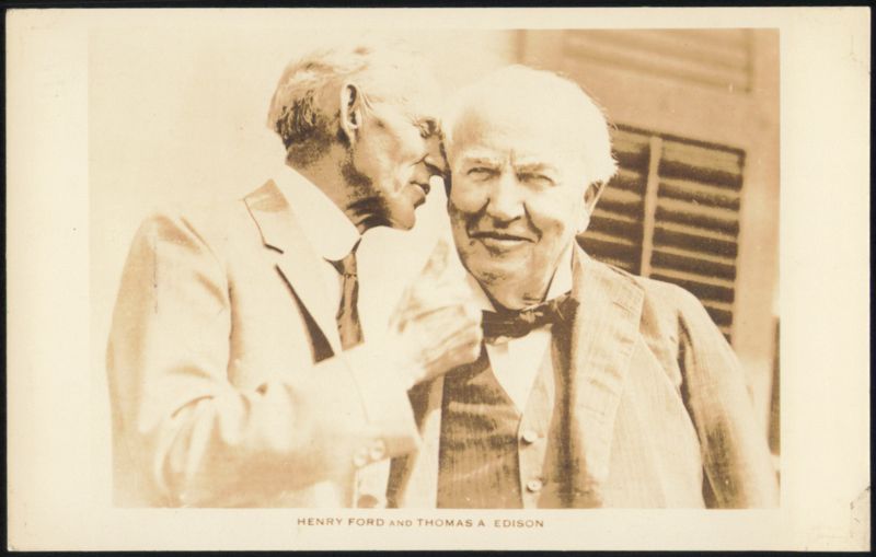 Henry Ford and Thomas A. Edison Men