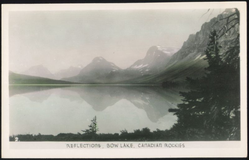 Reflections, Bow Lake, Canadian Rockies Canada Misc. Canada