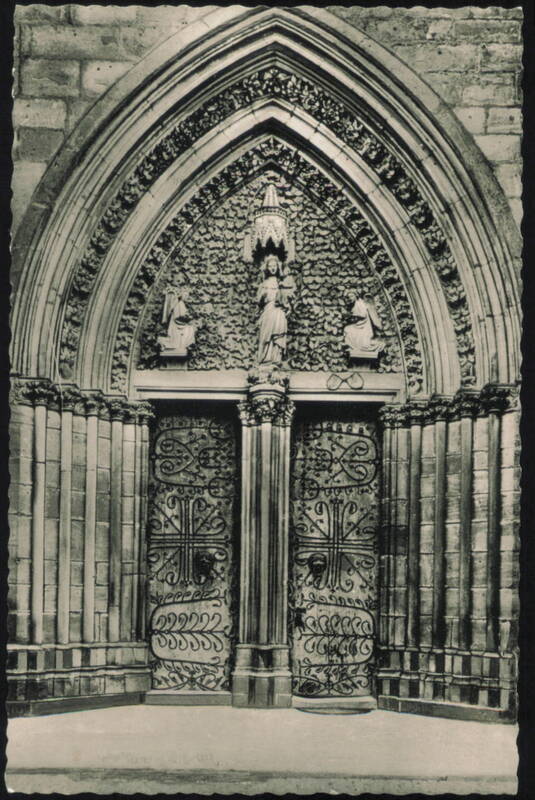 Marburg Lahn Elisabethkirche Portal Germany