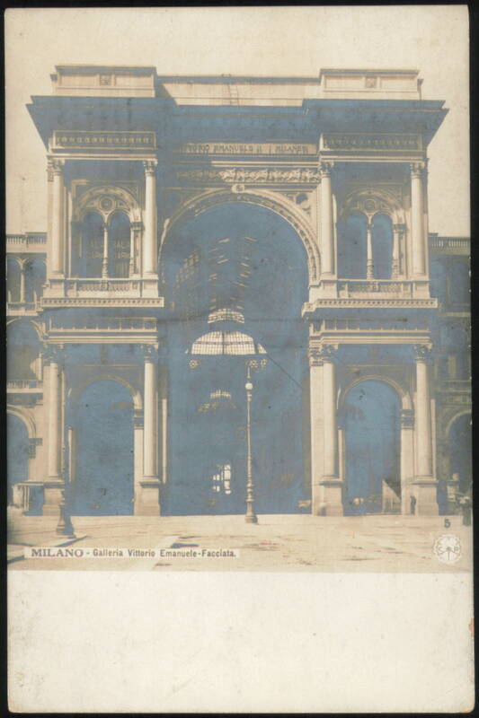 Galleria Vittorio Emanuele II Facade Milan Italy
