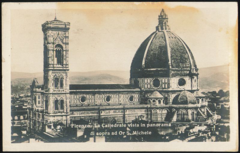 Florence Cathedral Panorama from Or San Michele Italy