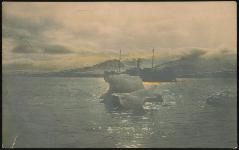 Ship and Icebergs, Spitsbergen Norway
