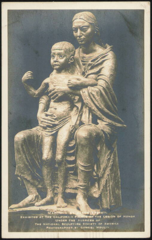 Madonna & Child Sculpture by G. Moulin Gabriel Moulin