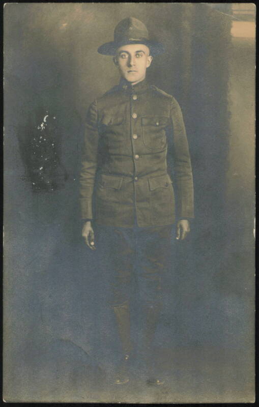 WWI Soldier Jos. Sturba from Camp Grant Rockford Illinois