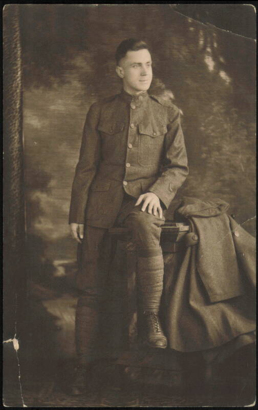 Raymond Henry Teddy Speck in Military Uniform Detroit Michigan