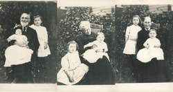 Vintage RPPC Lot of 3 Family Portraits 3 Generations Postcard