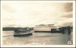 "The Old and The New" Ferries Postcard