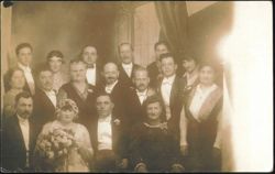 Formal Group Portrait, Men & Women Postcard