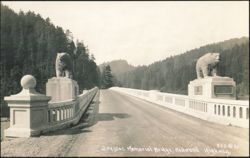 Douglas Memorial Bridge, Redwood Highway Postcard