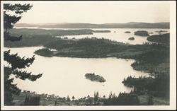 Scenic View of Islands and Waterways Postcard