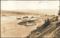 Cascade Locks Steamboat, Columbia River Highway Postcard