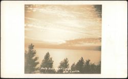 Sun Set Over Lake, The Castle Postcard