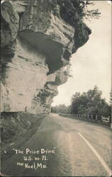 The Prize Drive, U.S. no. 71, Rock Formation Postcard