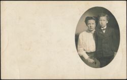Girl and Boy Children Portrait Postcard