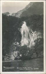 Bowen Falls, Milford Sound Postcard