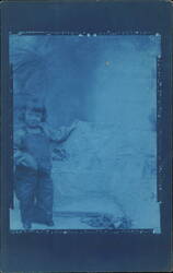 Charlie Kassan with Kite Postcard