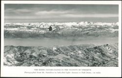 Sierra Nevada Range in Vicinity of Yosemite, Mt. Hamilton Postcard